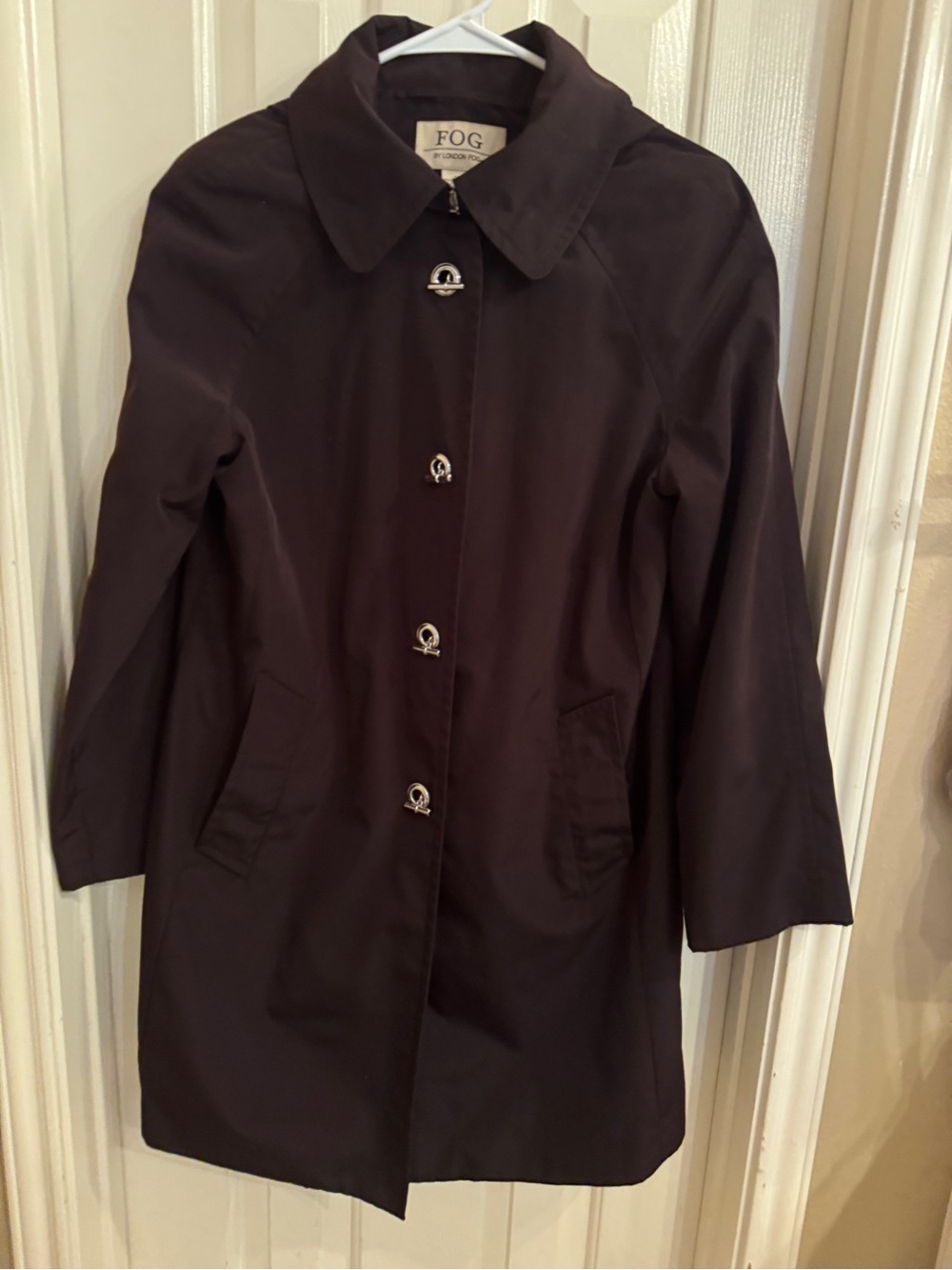 London Fog Women's Dark Brown Single-Breasted Trench Coat